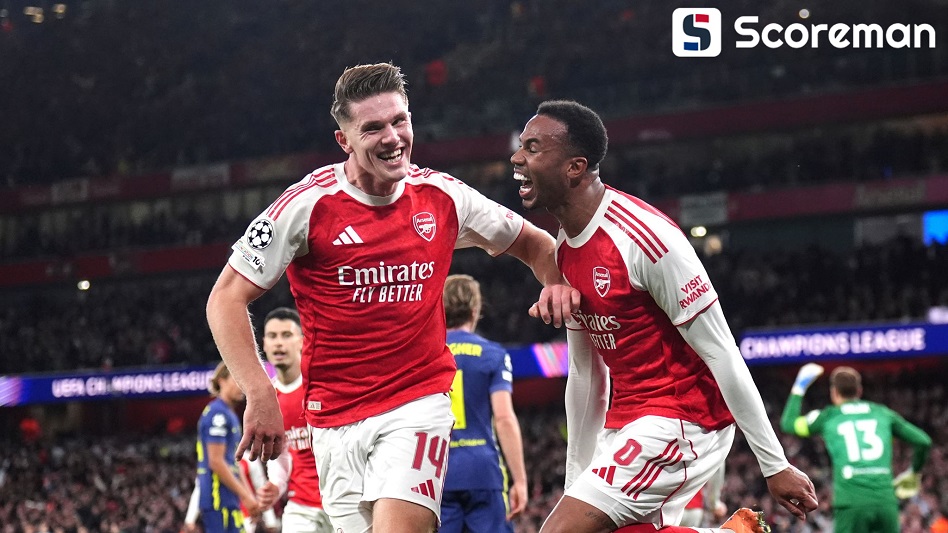 아스널, 아틀레티코 4-0 완파...요케레스 멀티골